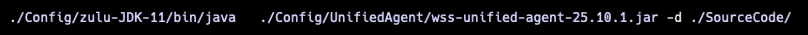 Mend Unified Agent 執行掃描範例